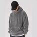 Men's Fleece-Lined Hoodie - Winter Warm Pullover With Oversized Pockets (S-XXL, Black/Green/Grey/Khaki)_viptrois.com