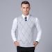 Men's Wool Blend V-Neck Sleeveless Vest Knit Sweater - Stylish & Versatile Pullover For Casual Wear_viptrois.com