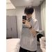 American Trendy Brand Design Sense Letter Short-sleeved T-shirt Men's Summer Cotton Loose Couple Short-sleeved T-shirt Top_viptrois.com