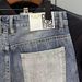 Men's Clothing Denim Shorts Men Summer Loose Trendy Print Contrast Color Multi Pocket Workwear Casual Shorts Men's Mid Length Pants_viptrois.com