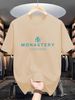 Men's Premium Comfort T-Shirt - Breathable Polyester, Relaxed Fit Streetwear (White/Navy/Black/Red/Khaki, S-XXL)_viptrois.com