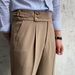 Men's Clothing Naples British Drape High Waist Straight Pants Autumn Casual Pants Trendy Trousers_viptrois.com