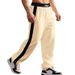 Autumn And Winter Simple Light Luxury Heavyweight Men's Terry Loose Contrast Color Large Size Casual Sports Sweatpants Men_viptrois.com