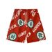 Men's Clothing Couple Fun Short Sleeved Shirt Fortune Printed Loose Cardigan Two Piece Set_viptrois.com