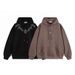 Men's Clothing American High Street Fashion Brand Thorn Embroidery Hooded Sweatshirt Men's Trendy Retro Suede Loose Handsome Student Hoodie_viptrois.com