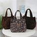 Women's Bags Large Capacity Fashion Portable Niche Design Tote Bag Women Casual Handbag Warm Leopard Print_viptrois.com