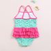 Mother & Kids New Girls One Piece Swimsuit Cute Ruffled Flamingo Baby Girl Comfortable High Elastic High Quality Swimsuit_viptrois.com