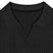 Men's Clothing New Polo Shirt Lapel V Neck Vertical Stripe Short Sleeved Men's T Shirt_viptrois.com