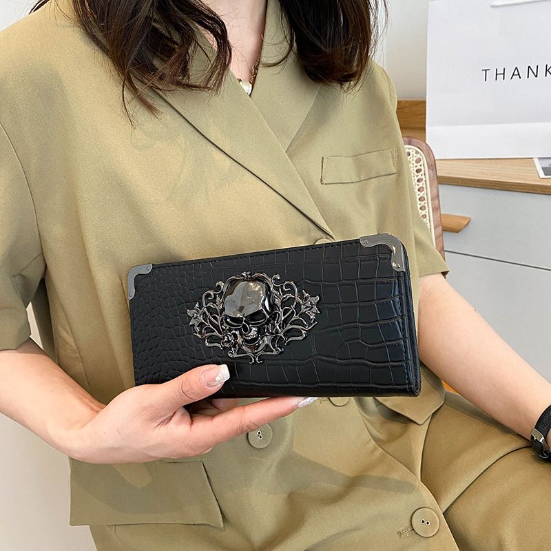 purse wallet clutch bag women's wallet long women's wallet fashion double zipper large capacity wallet for women_viptrois.com