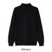 Fashionable Winter And Autumn High-end Semi-collared Sweater For Men, Loose And Casual Pure Color Knitted Base Layer Shirt_viptrois.com