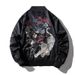 Men's Clothing Baseball Uniform For Men In Autumn And Winter Dragon Pattern Loose Bomber Jacket Trendy Street Handsome Thin Embroidered Jacket_viptrois.com