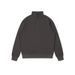 Pure Pure Half-Zip And Women Custom Heavyweight 350g Half High Collar Trendy Brand Solid Color Loose Pullover Casual Cotton_viptrois.com