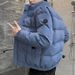 Men's Winter Jacket – Slim-Fit Quilted Polyester Coat With Stand Collar & Side Pockets (M-4XL, 3 Colors From Khaki To Navy Blue)_viptrois.com