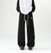 Unisex Trendy Embroidered Straight Leg Sweatpants Loose Fitting American Hip Hop Street Dance Casual Sports Pants Couple Style_viptrois.com