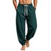Men's Ribbed Jogger Sweatpants Loose Fit Drawstring Casual Pants Multi Color Versatile Drape Athletic Trousers Spring Summer Style_viptrois.com