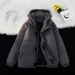 Large Size Fake Two-piece Cotton-padded Clothes For Men, Loose And Casual In Winter, Thickened Fleece Cotton-padded Jacket, Hooded Cotton-padded Jacke_viptrois.com