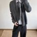 Loom Loom Autumn Wint European Amican College Style Round Neck Cardigan Men High-end Wool Blend Thick Knit Loose Knitted_viptrois.com