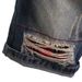 New Summer Distressed Patchwork Denim Shorts For Men, Straight-Leg Rolled Hem Five-Point Trendy Style_viptrois.com