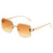Retro Metal Frame Sunglasses - UV400 Protection, Lightweight & Fashionable, One-Size Fits Most_viptrois.com