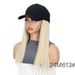 Women's Fashion Hair Wig With Baseball Cap - Natural Looking Straight Bob Lace Front Wig - High Temperature Synthetic Fiber_viptrois.com