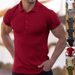 Men's Breathable Striped Shirt – Stretch Fit For Gym & Casual Wear, Moisture-Wicking Summer Performance_viptrois.com