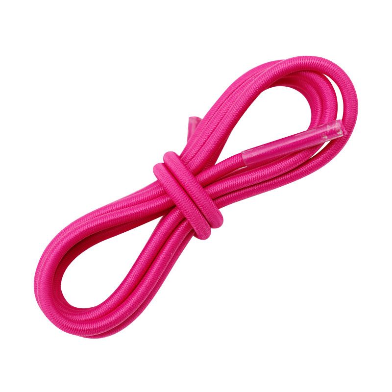 Shoelace Solid Color Round 3mm Elastic Rope Lazy Rubber Band Shoes Decorated With Non-slip Elastic High Elastic Hair Cord_viptrois.com