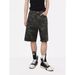 Men's Summer Trendy Camouflage Mid-Length Pants American Retro Loose Straight Leg Five Point Casual Wide Leg Denim Shorts_viptrois.com