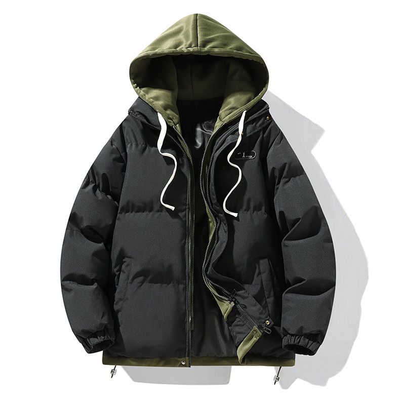 Couple's Winter Layered Hooded Jacket – Unisex Oversized Fleece-Lined Coat With Zip Front (S-XXXL) | Cozy Streetwear For Cold Days_viptrois.com