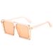 Pink Square Sunglasses For Women & Teens - Large Frame UV Protection (Parent-Child Matching Set)_viptrois.com