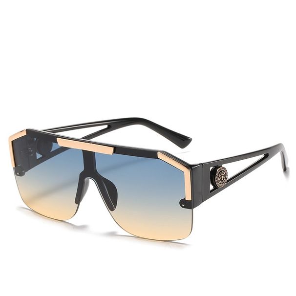 Arrivals New Oversized Men Sunglasses Brand Designer Sun Glasses For Women Fashion Gradient Square Shades_viptrois.com