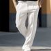 Men's Clothing Men's Straight Leg Business Suit Trousers, Loose Casual Drape Suit Trousers_viptrois.com