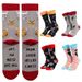 Large size cat dog animal letters men's socks jacquard women's gift autumn and winter thick mid-tube socks_viptrois.com