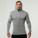 Pulse Cross-Border Men's Fitness Sports Long Sleeve Size Solid Color European And American Style Hooded Sweatshirt One Piece_viptrois.com