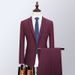 Men's Clothing quality suits two button slit men's business suits slim formal suits professional wedding suits_viptrois.com