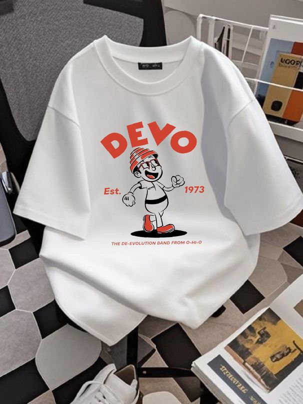 Devo The De Evolution Band From Ohio 1973 Shirt EG623 Fashion Designer Clothes Unisex Summer Breathable Graphic Soft Top For Everyday Wear_viptrois.com
