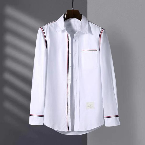 Men's And Women's Oxford Spinning Casual TB Heavy Industry Design Sense Front Back Alignment Long Ribbon Outerwear_viptrois.com