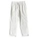 Men's Clothing Linen Pants Men's Summer Thin Loose Straight Pants Drape Cotton And Linen Trousers Men's Casual Pants_viptrois.com