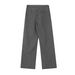 Men's Clothing style double waist stitching striped casual pants for women summer new all match lace up design loose straight wide leg pants_viptrois.com