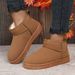 SHLIANG New Snow Boot Style Short Mini Winter Sheepskin Boots Women Waterproof Natural Wool Ankle Boots Fur Lined Ankle Warm Flat Shoes Y0072_viptrois.com