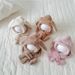Kids' scarves baby winter cross scarf one hat baby new warm anti-freeze solid color small ears_viptrois.com