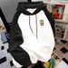 Heavy Cotton Spring And Autumn Hooded Shoulder Sweater Men's Winter Thickened Trendy Brand American Casual Loose Student Jacket_viptrois.com