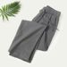Men's Clothing Men's Linen Pants Retro Style Lightweight Breathable Loose Fit Casual Trousers With Multiple Pockets For Summer & Everyday Wear_viptrois.com