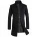 Loom Loom 2019 Source Winter Men's Mid-Length Slim Wool Woolen Trench Coat Jacket_viptrois.com