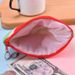 Creative Cute Fruit Plush Change Bag Coin Earphone Data Cable Portable Storage Bag_viptrois.com