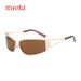 New Metal Frame Multi Color Sunscreen Gradient Sunglasses Hollow Fashion Sunglasses T1158_viptrois.com