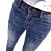 Men's Clothing Autumn And Winter Label Dark Blue Slim Fit Nine Point Jeans For Men With Skinny Feet Slim And Energetic Young Men's Long Pants_viptrois.com