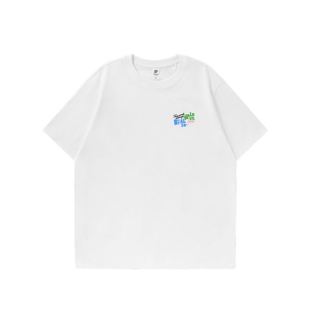 Men's Clothing Men's Wear | Irregular Letter Printed T Shirt 2025 Spring And Summer New Trend Brand American Loose Round Neck Short Sleeve_viptrois.com