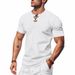 Men's New T-shirt Waffle Breathable Simple Light Luxury Casual Men's Short-sleeved Tops_viptrois.com