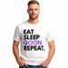 Camiseta Gooner Funny Gooning Meme Eat Sleep Goon Repeat Hecha En EE. UU. De Algodón Puro Tejido, Cómoda Para Hombres Y_viptrois.com