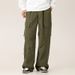 Mountain Style Multi-Pocket Autumn New Wide-Leg Comfortable Long Casual Paratrooper Cargo Pants Straight Loose Versatile_viptrois.com